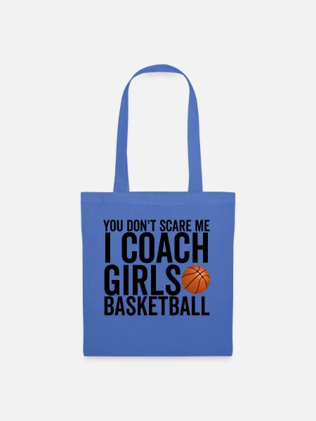 Du machst mir keine Angst Ich trainiere Mädchen Basketball - Stoffbeutel - Hellblau