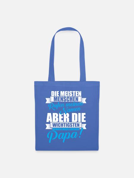 Die Wichtigsten nennen mich Papa! - Stoffbeutel - Hellblau