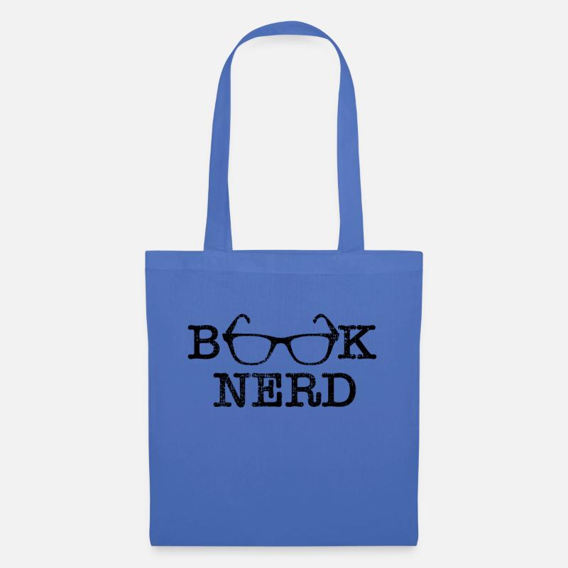 Buecherwurm Leseratte Buecher Nerd - Stoffbeutel - Hellblau