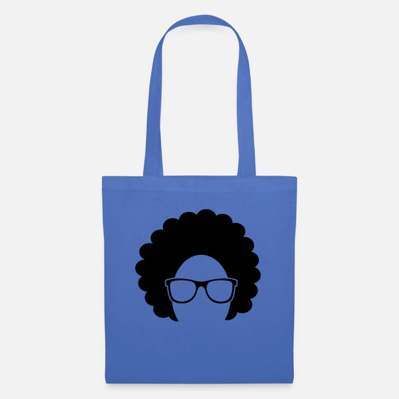 Afro - Stoffbeutel - Hellblau