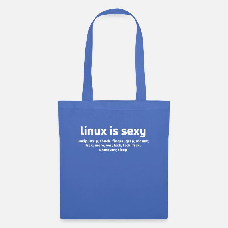 Linux Funny Commands Fsck Unmount Linux Users - Tote Bag - light blue