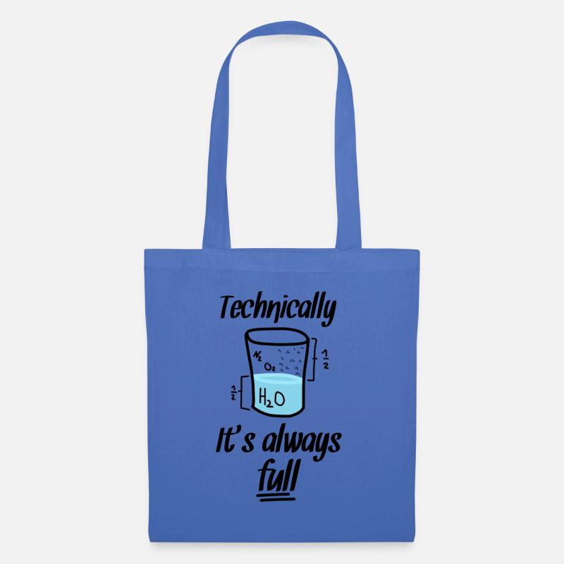 Nerd Nerds Chemie Spruch Glas - Stoffbeutel - Hellblau