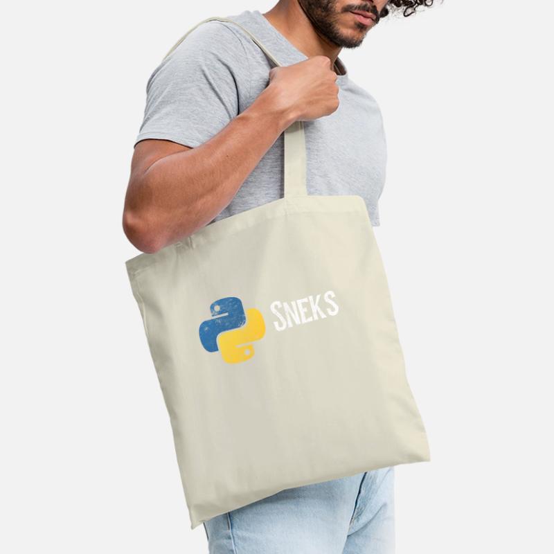 Programmation drôle de programmeur Python en détresse Sac en tissu