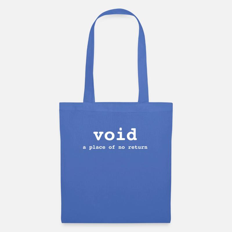 Lustige Programmierung TShirt Leere einen Ort ohne Wiederkehr - Stoffbeutel - Hellblau