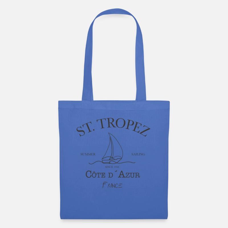 St Tropez Summer Sailing grey edition - Stoffbeutel - Hellblau