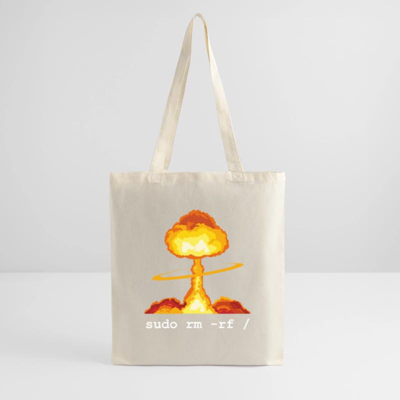 Linux Funny Linux Command Sudo RM RF for Men Tote Bag