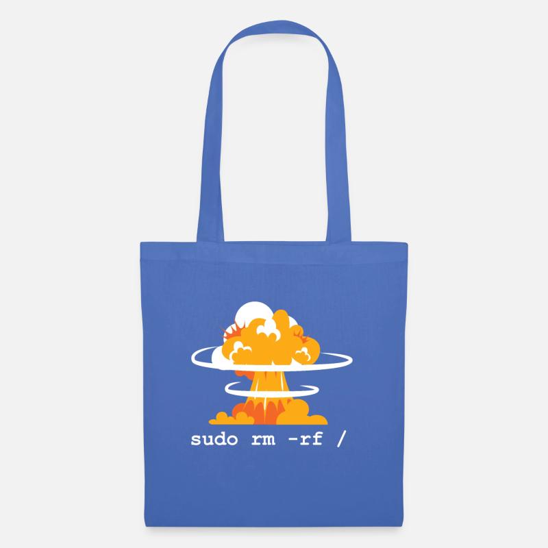 Linux Funny Linux Command Sudo RM RF für Männer - Stoffbeutel - Hellblau