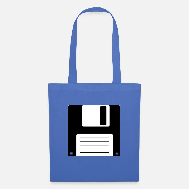 Floppy Floppy Disk Old School Retro Computer Design - Tote Bag - light blue