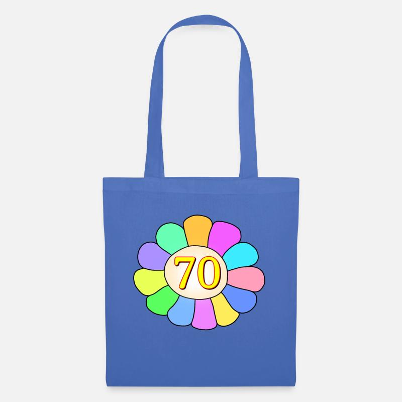 Geburtstag 70. Geburtstag - Stoffbeutel - Hellblau