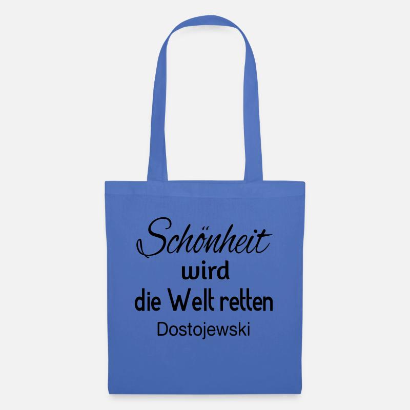 Schönheit wird die Welt retten - Stoffbeutel - Hellblau