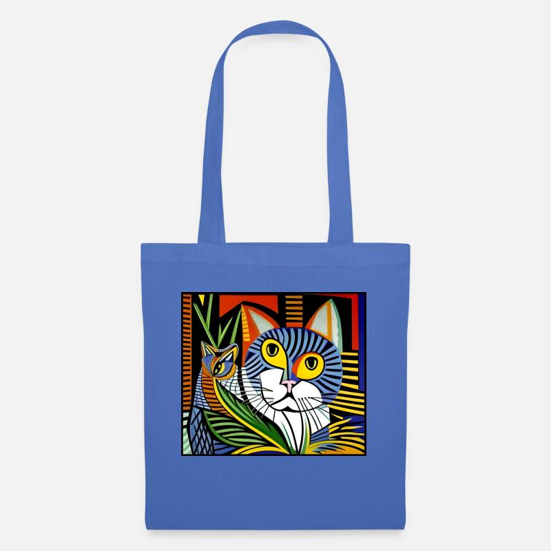 katzen 172red - Stoffbeutel - Hellblau