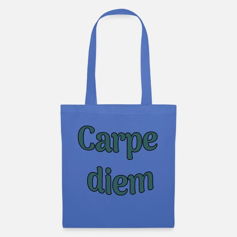 Carpe diem - Stoffbeutel - Hellblau