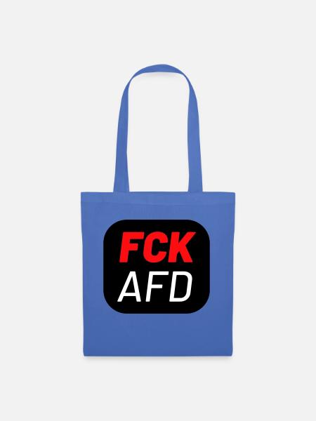 FCK AFD - Stoffbeutel - Hellblau