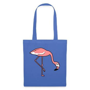 essen trinken beugen unten flamingo clipart comic - Stoffbeutel - Hellblau - Vorne
