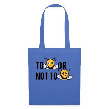 Être ou ne pas être des abeilles - Sac en tissu - bleu pâle - Devant