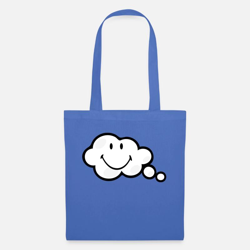 Smiley Think Bubble - Stoffbeutel - Hellblau