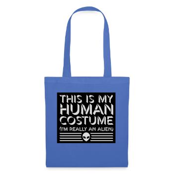Citation extraterrestre de costume humain - Sac en tissu - bleu pâle - Devant