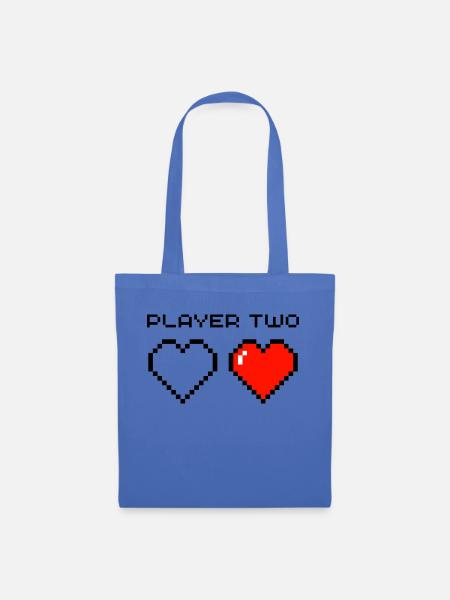 Player Two - Stoffbeutel - Hellblau