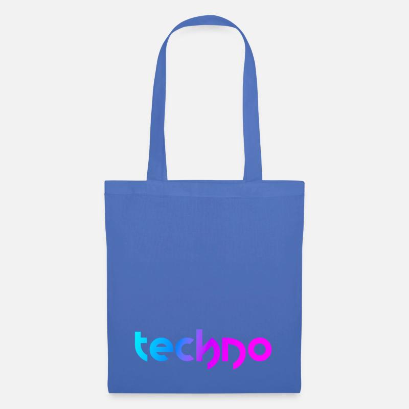Techno (Neon Style) - Tote Bag - light blue