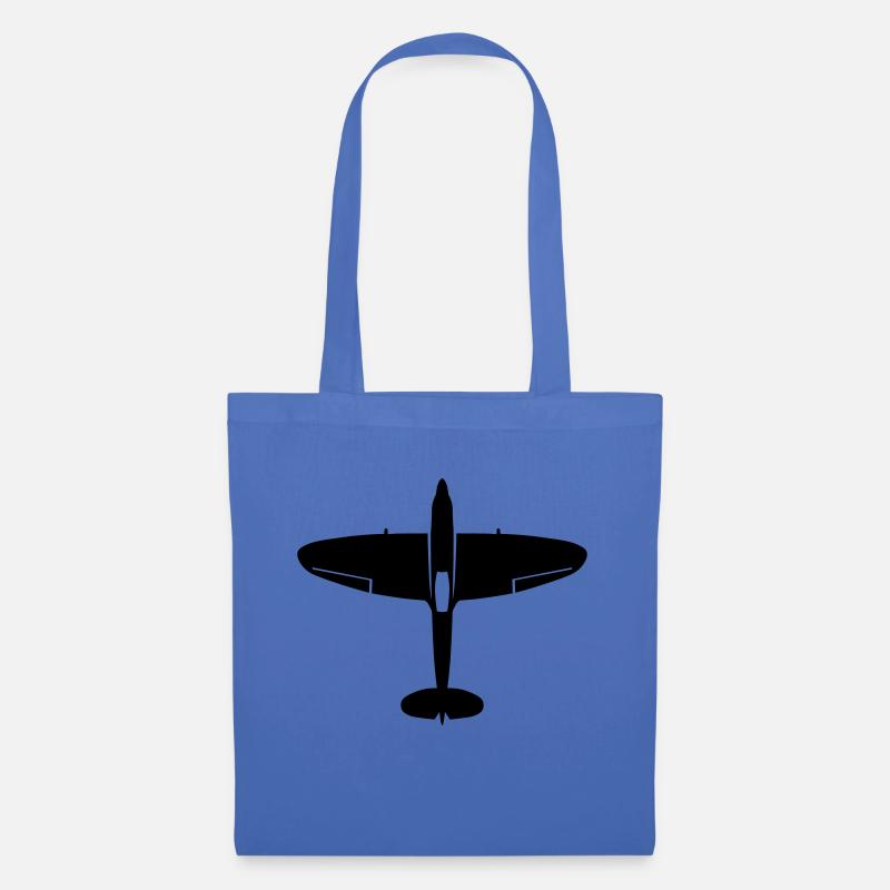 spitfire_oben - Stoffbeutel - Hellblau