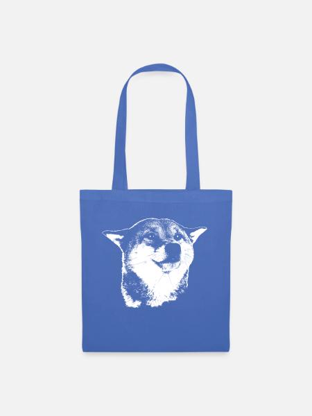 shiba inu - Stoffbeutel - Hellblau
