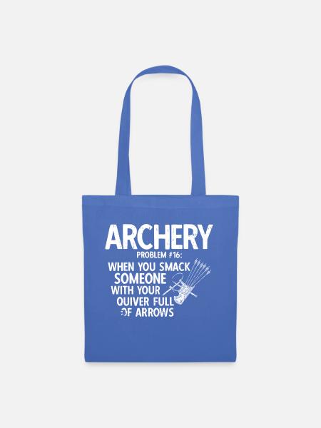 Bogenschießen Archery - Stoffbeutel - Hellblau