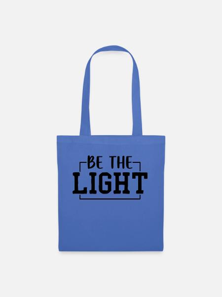 Be the Light - Stoffbeutel - Hellblau