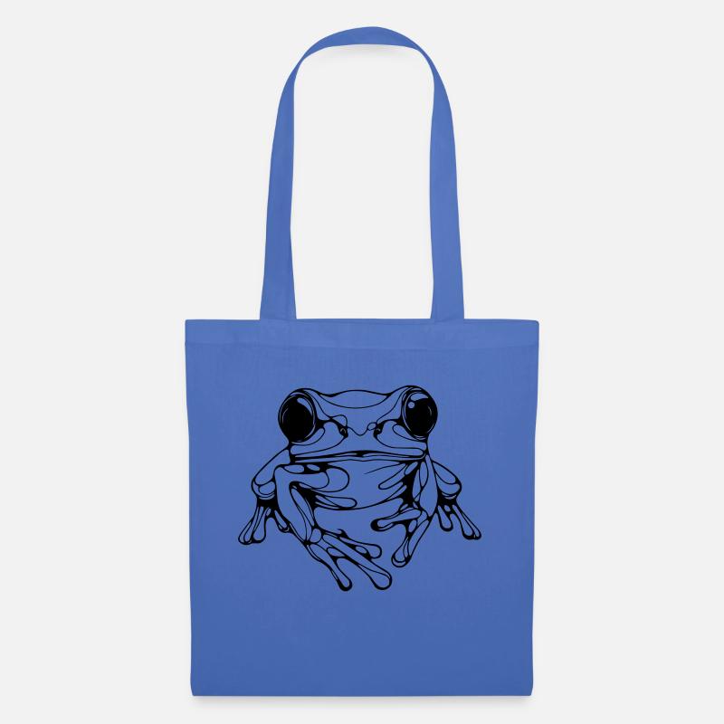 Frosch - Stoffbeutel - Hellblau