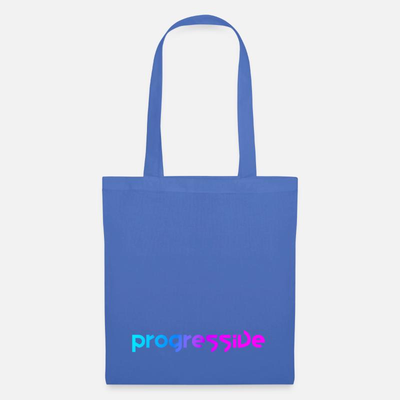 Progressiv (Neon-Stil) - Stoffbeutel - Hellblau