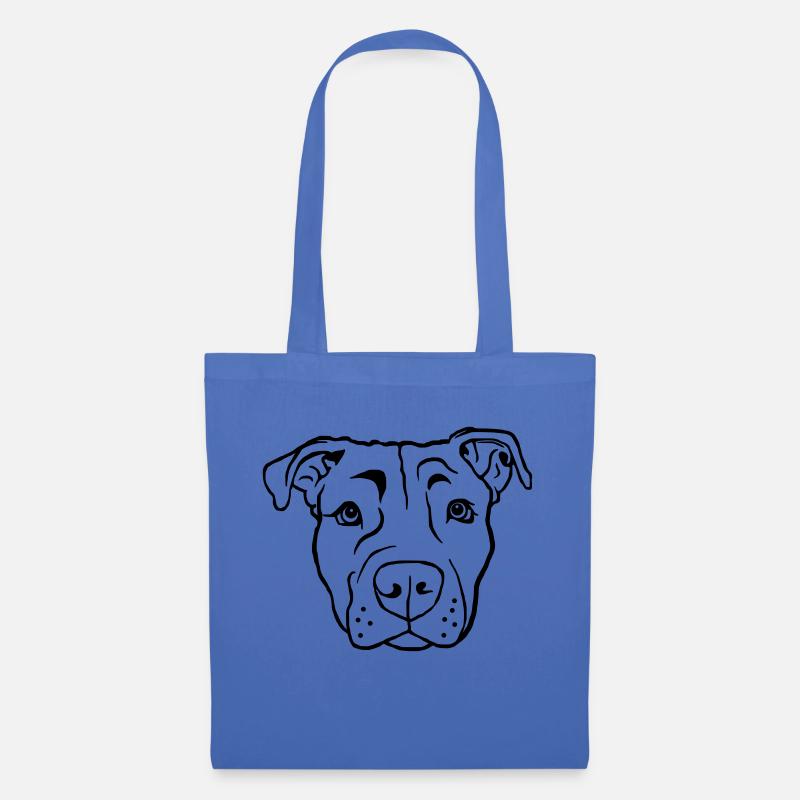 Stafford Terrier - Stoffbeutel - Hellblau