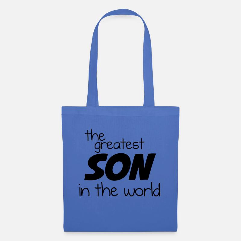 Der größte Sohn der Welt - Schwarz - Stoffbeutel - Hellblau
