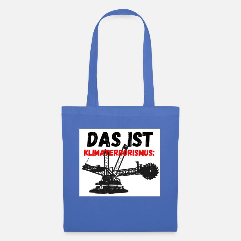 Braunkohle Klima - Stoffbeutel - Hellblau