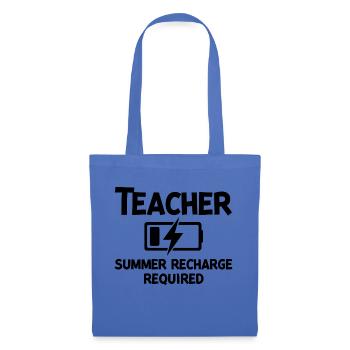 Recharge d’été pour les enseignants - Sac en tissu - bleu pâle - Devant