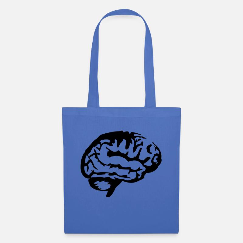 Brain_silhouette - Stoffbeutel - Hellblau