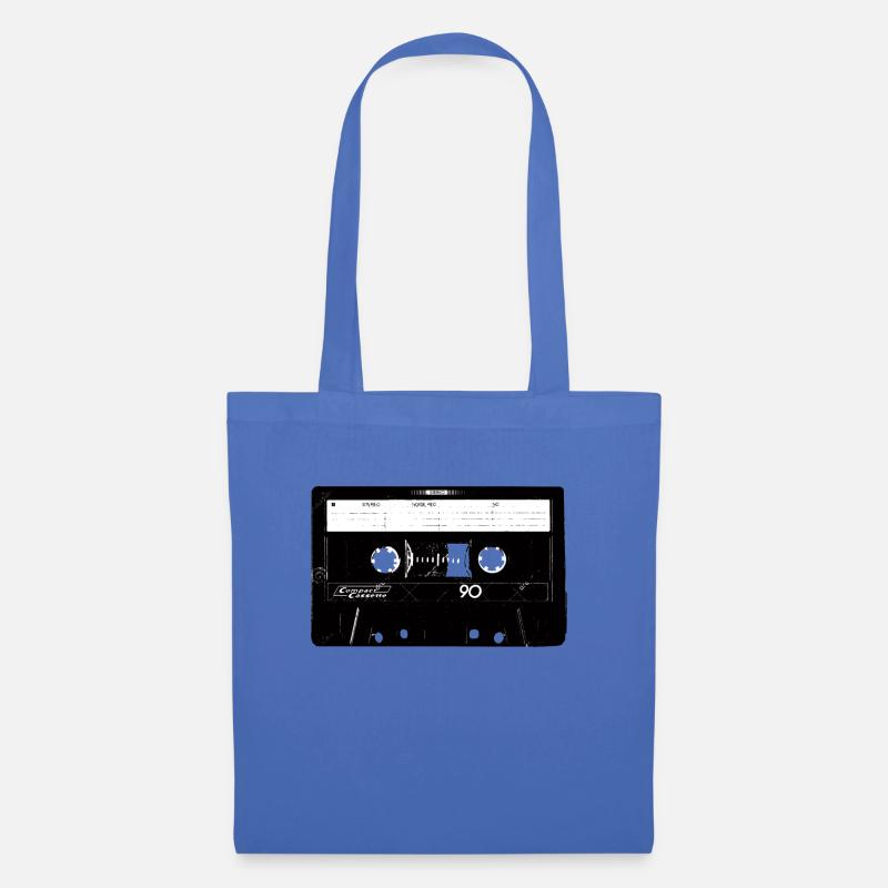 Kassette Recorder Old School Logo Design - Stoffbeutel - Hellblau