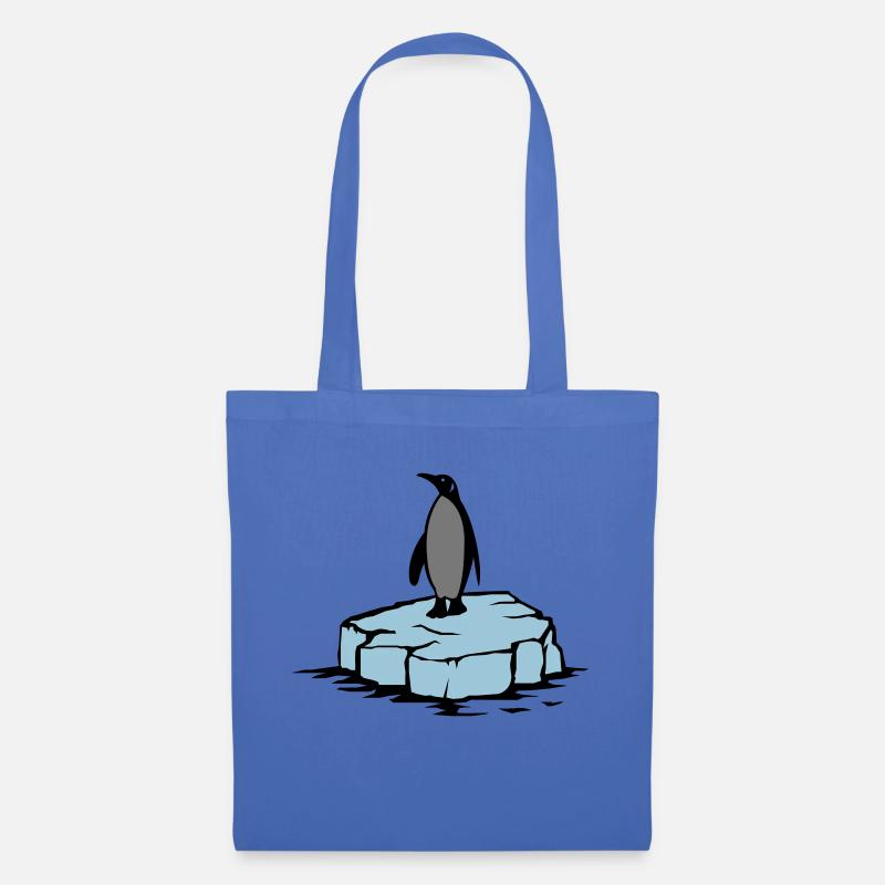 pinguin - Stoffbeutel - Hellblau