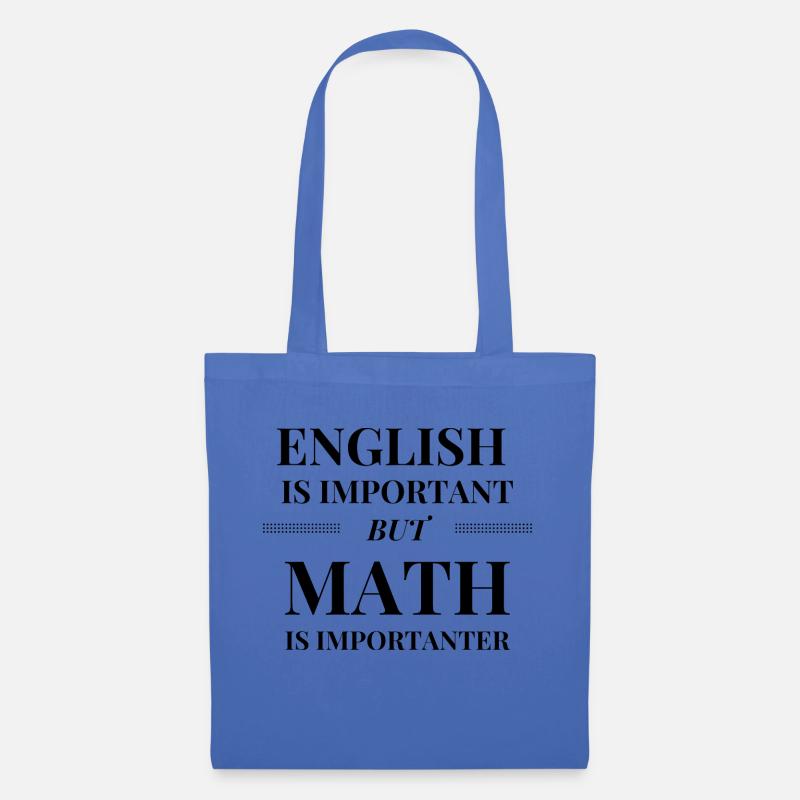 Math is Importanter - Tote Bag - light blue