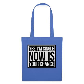 single now your chance - Stoffbeutel - Hellblau - Vorne