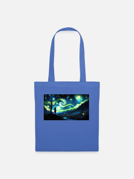 Night sky - Stoffbeutel - Hellblau