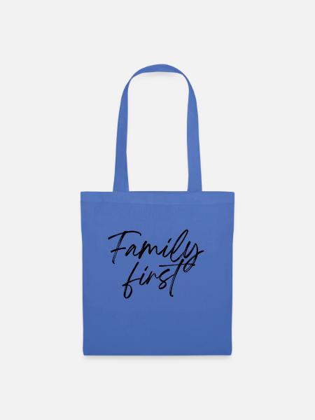 Family first - Stoffbeutel - Hellblau