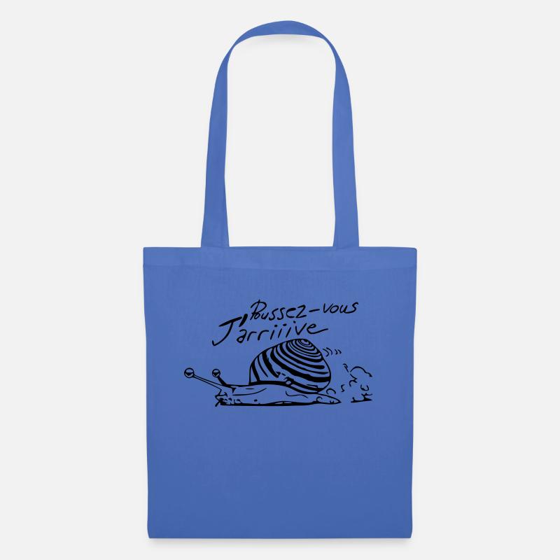 pousser vous j'arrive - Sac en tissu - bleu pâle
