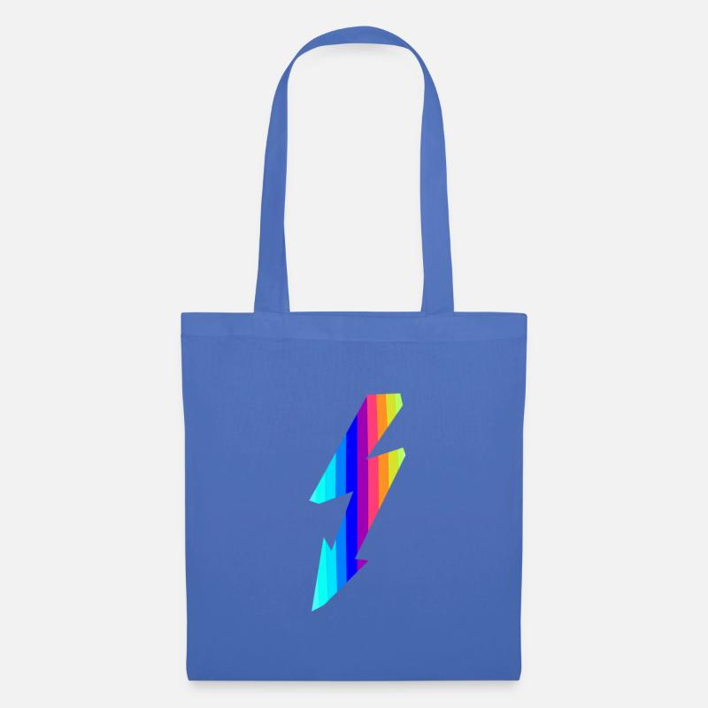 Flash of rainbow colors, Blitz aus Regenbogenfarbe - Stoffbeutel - Hellblau