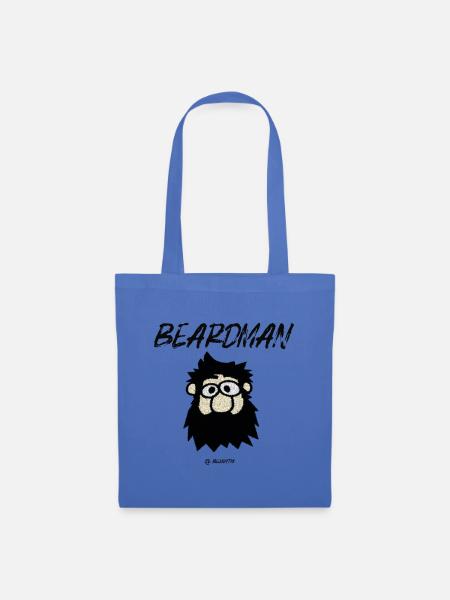 Beardman lustige Geschenkidee bärtigen Mann - Stoffbeutel - Hellblau