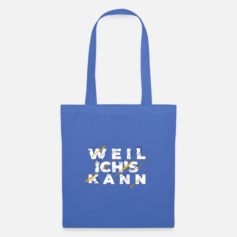weil ich's kann - Stoffbeutel - Hellblau