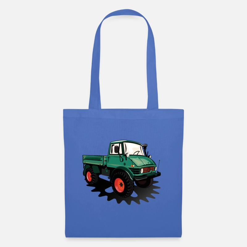 Unimog - Oldtimer - Offroad - Universal Motorgerät - Stoffbeutel - Hellblau