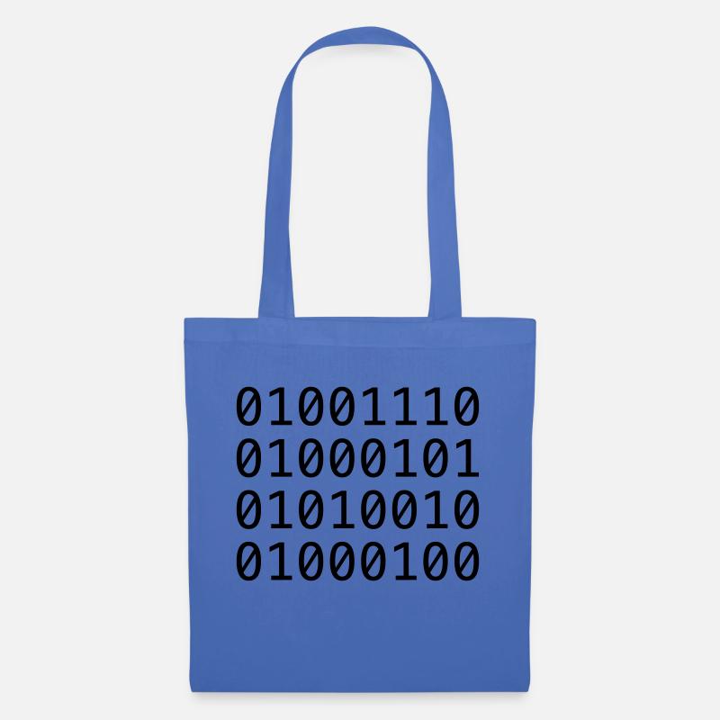 Binärcode (NERD) - Stoffbeutel - Hellblau