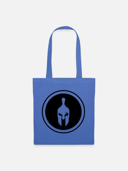 Spartaner Helm - Stoffbeutel - Hellblau