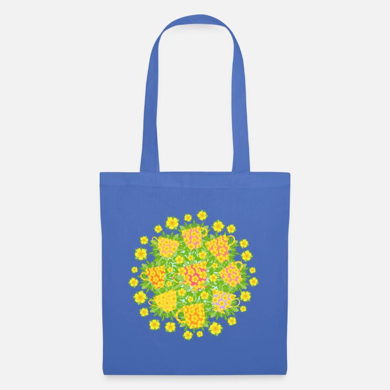 Butterblumen-Teeparty - Stoffbeutel - Hellblau