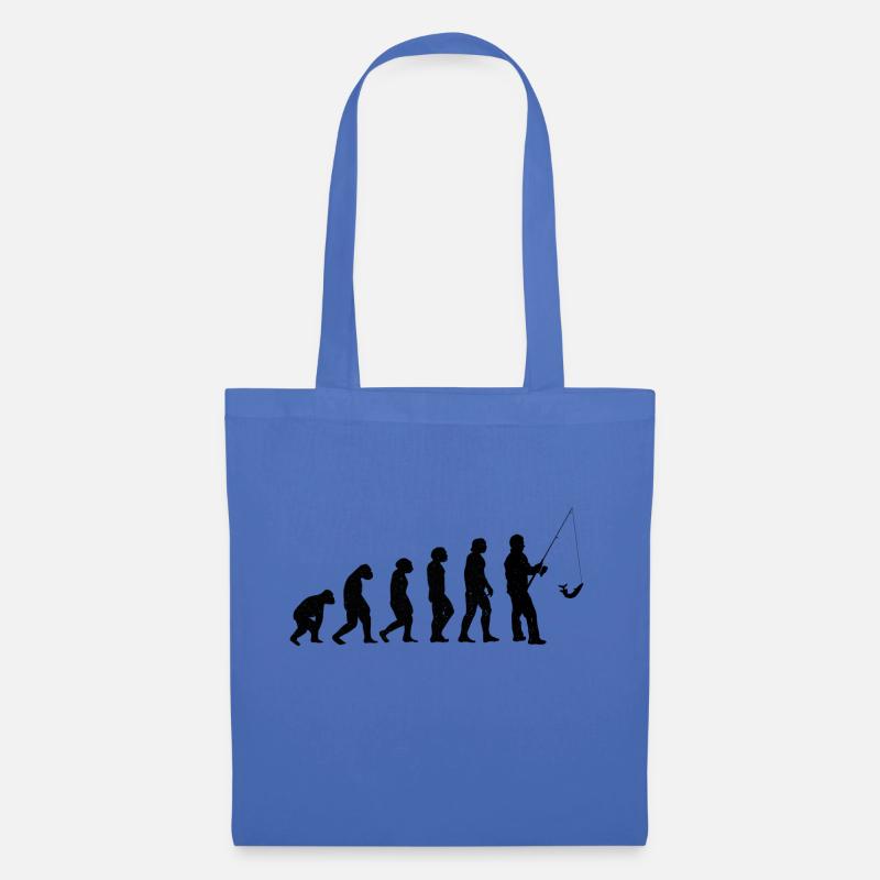 Pêche Pêche Évolution - Sac en tissu - bleu pâle