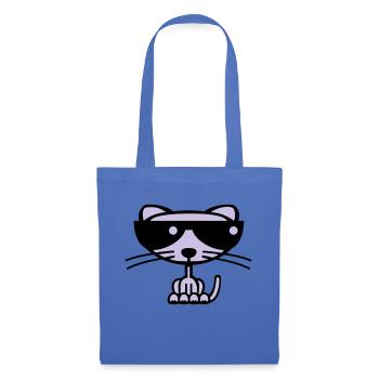 Cool Cat (couleur) - Sac en tissu - bleu pâle - Devant